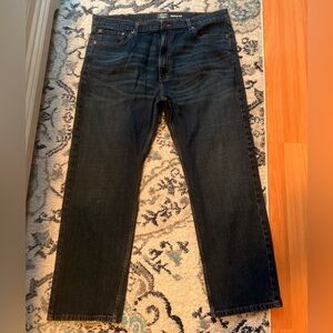Signature Gold by Levi Strauss Blue Mens Straight Leg Jeans Tag Size 42x30
